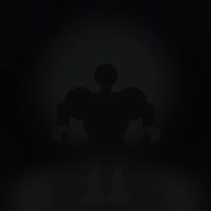 Image d'un sportif musclé sur un fond très noir